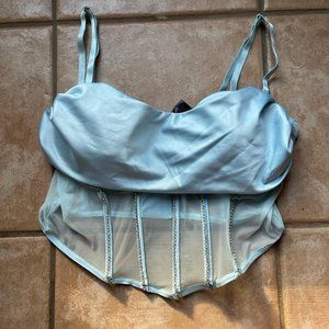Windsor - Icy blue corset top